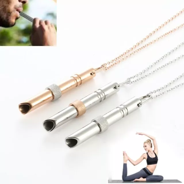 Stainless Steel Anxiety Necklace, Anxiety Relief Items ,mindful Breathing  Necklace ,the Necklace For Anxiety, Stress, Panic Attack Relief Meditation  T