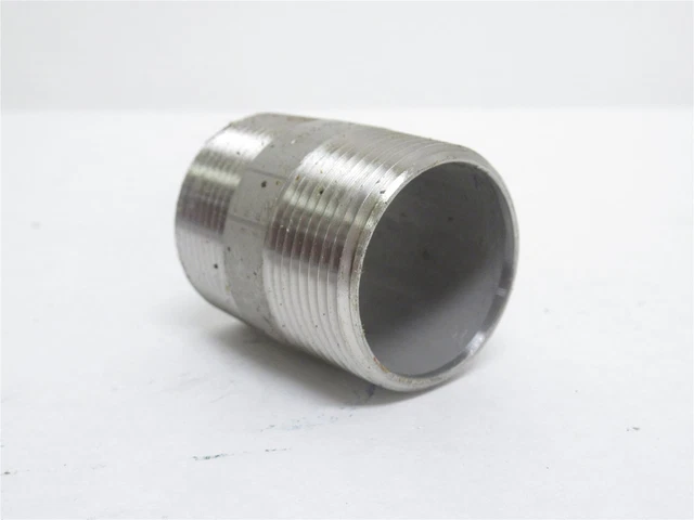 237839 New-No Box; Industry-Std 61TY06 Pipe Nipple; SS-304; 1-1/4NPT; 2" Long