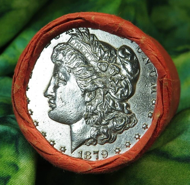 20 Coin Morgan Silver Dollar Roll 1879 END / CC END # L @KK72