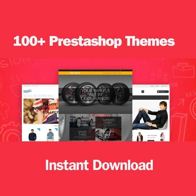 100+ Prestashop  Premium Themes Bundle Pack Exceptional Value Instant Download