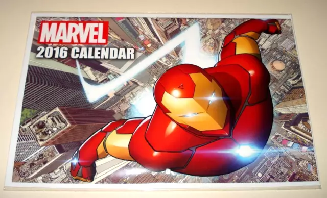 MARVEL 2016 Comic-Sized 12 Month PROMO CALENDAR  NM / Unused  Unstamped