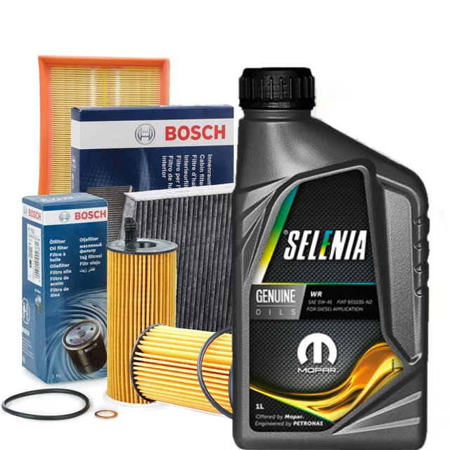 KIT TAGLIANDO OLIO + 4 FILTRI FIAT GRANDE PUNTO (199) 1.9 D Multijet KW 88