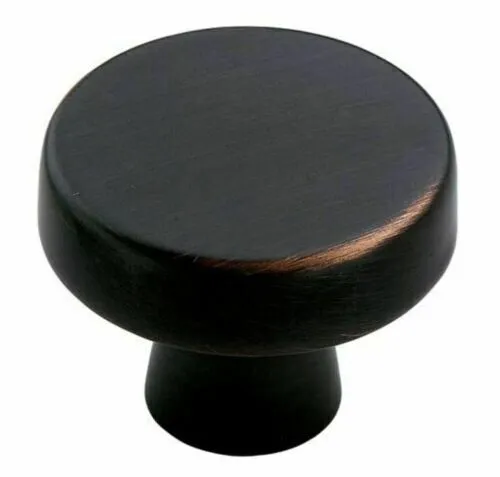 Amerock Brand 1-5/16" Diameter Oil-Rubbed Bronze Round Mushroom Cabinet Knob