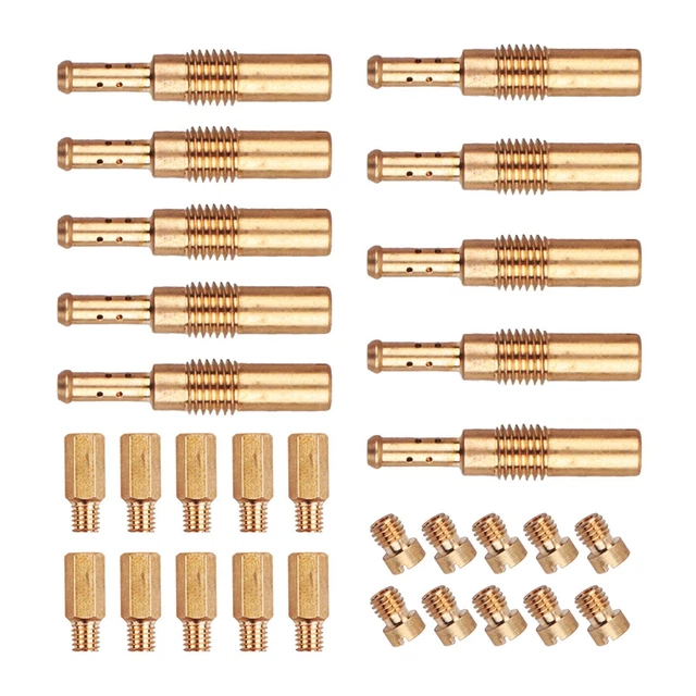 Kit De 10 Jets Principaux Pour Carburateur Mikuni - Tailles #88 à #125 - Compatible VM22 VM24 VM26 Moteurs 125cc-250cc