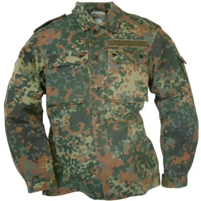 German Army Field Shirt FLECKTARN CAMO Bundesvehr VINTAGE Lightweight Jacket