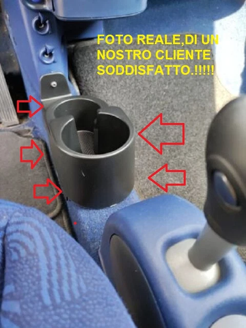Portabicchieri Originale Per Smart Fortwo - Supporto Da Tunnel Centrale, Per 2 Bevande E Bottiglia
