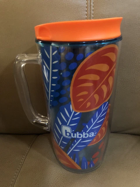 Bubba Classic Insulated Mug 48oz Double Wall Travel BPA Free Blue Orange. NEW!