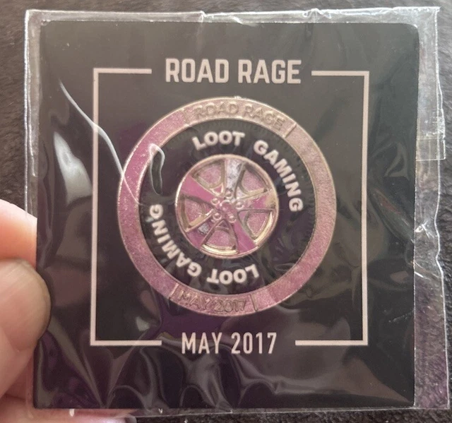 LOOT CRATE ROAD Rage Pin - May 2017 - Exclusive - Loot
