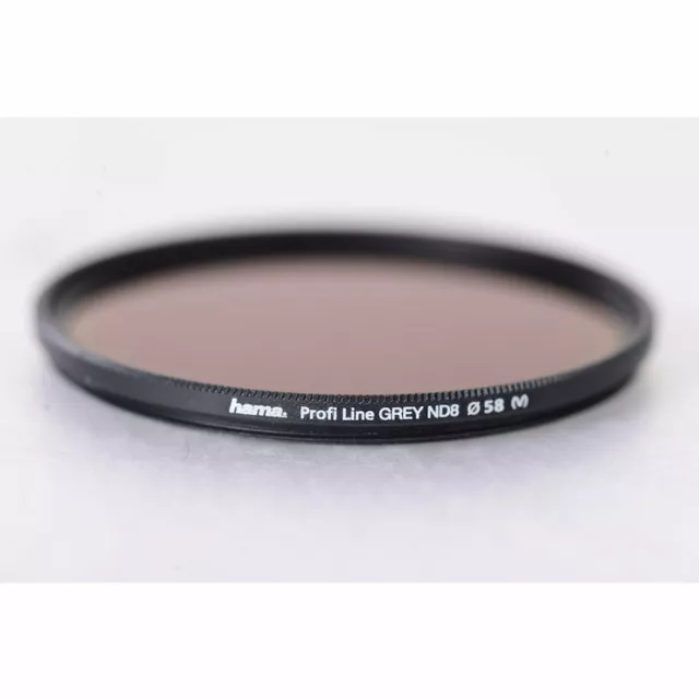 Hama 58mm Filtre ND Profiline ND-8 - Densité Neutre Grayfilter E-58