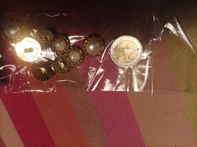 12 Boutons Dorés Style Vintage En Forme D'Ancre - 21 Mm - Pour Manteau, Blazer, Jeans - ABS Poli