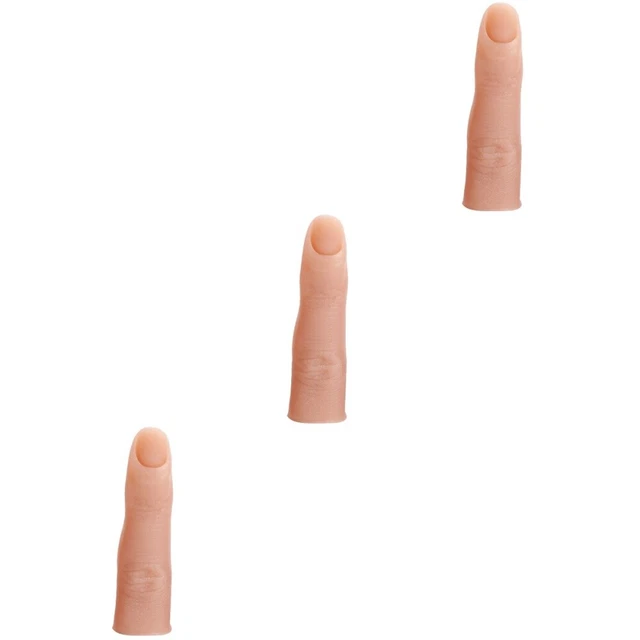 3x Mano Flexible Maniquí Manicura Herramienta Práctica Manicura Dedos