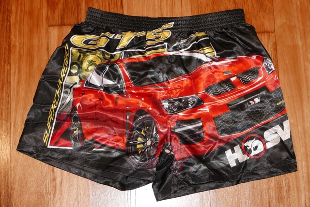 HOLDEN HSV GTS SATIN SILK BOXER SHORTS SHINY SILKY BOXERS