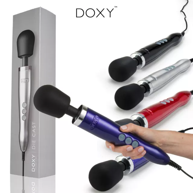 DOXY Die Cast Large Clit Massager Wand Clitoris Vibrator - Massaggiatore Esterno