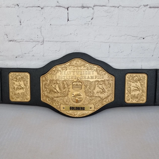 WCW GOLDBERG World Heavyweight Champion 1998 Wrestling Belt TOY QUEST Kids WWE