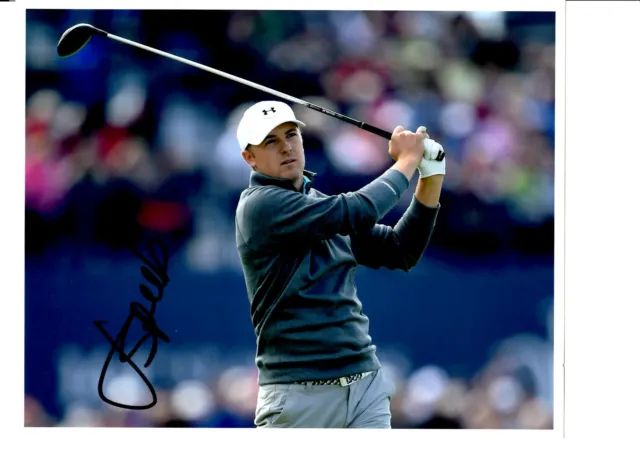 Jordan Spieth Hand Signed Action Photograph Unframed + Photo Proof C.o.a