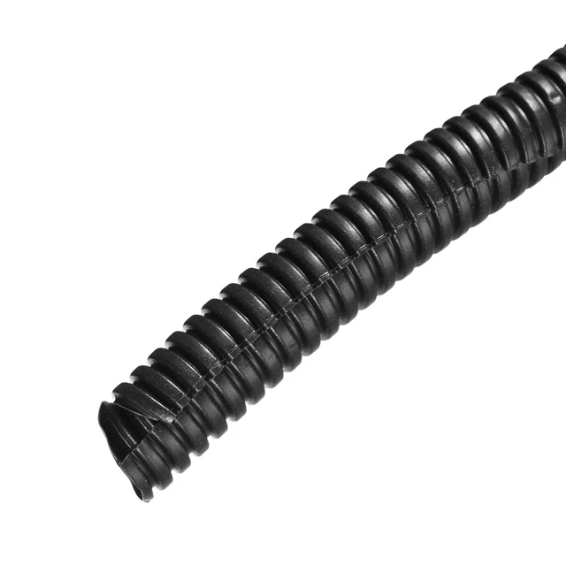 SPLIT WIRE LOOM Tubing PE Corrugated Pipe Conduit 8M Length 14.3x18.5mm