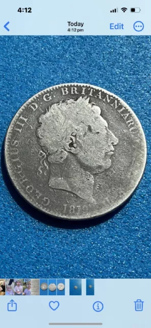 1819 Great Britain George 111 Silver Crown