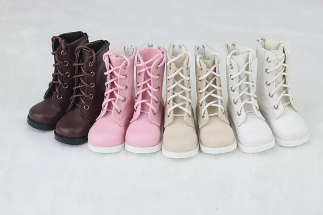 MSD 1/3 1/4 BJD PU Multi-Colored Fashion Lace-up Shoes BJD 1/3 1/4 Boots Dolls