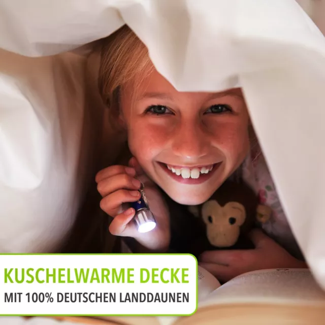 Koru Kids Kinder Bettdecken-Set Premium 100x135 cm mit Kopfkissen - 100% Daunen 3