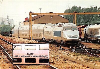 Cp 94600 Choisy le roi villeneuve prairie train tgv train experimental 2n