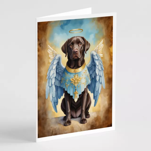 Chocolate Labrador Retriever My Angel Cards Envelopes Pk of 8 DAC7026GCA7P
