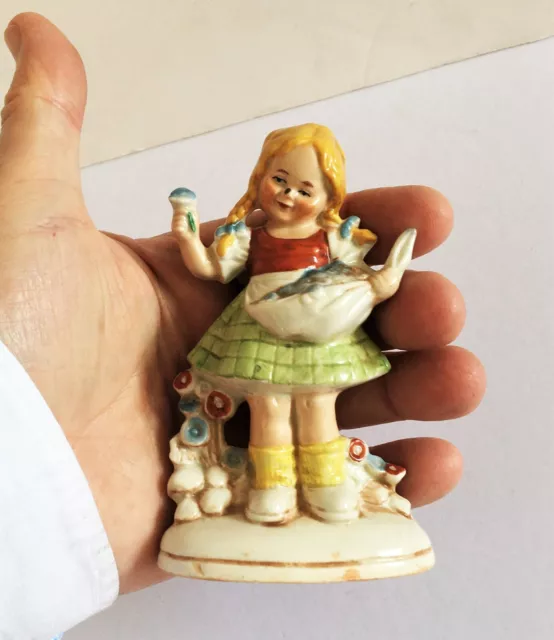 PAIRE DE SUJETS ENFANT en BISCUIT POLYCHROME GERMANY ALLEMAGNE - signé 5