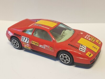 Burago Petite voiture de course Burago Ferrari 308 GTE Rouge 1-43 vintage ancienne 