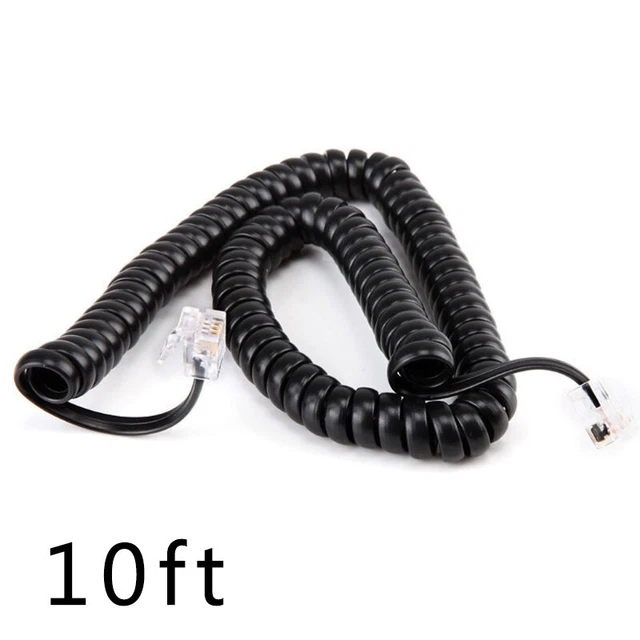 Câble Combiné Téléphone Professionnel Câble Ligne Noir 2018 Haute Qualité