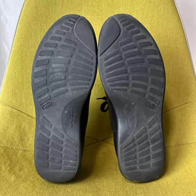 SALVATORE FERRAGAMO PLAIN toe leather shoes 7.5 EE 26.0 26.5 from japan ...