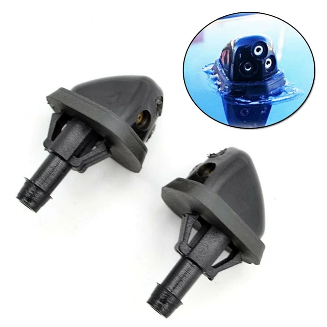 Accessori Ugelli Spruzzo Acqua Ricambio Plastica ABS Nero 2 Pezzi/Kit