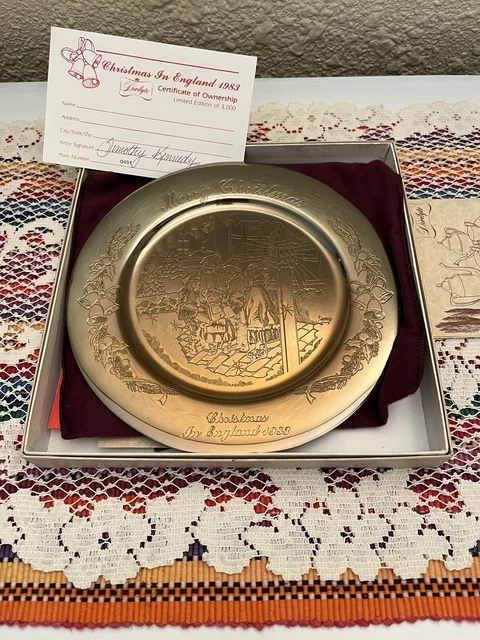 Dirilyte Christmas Plate England 1983. #0451 Of 3000.