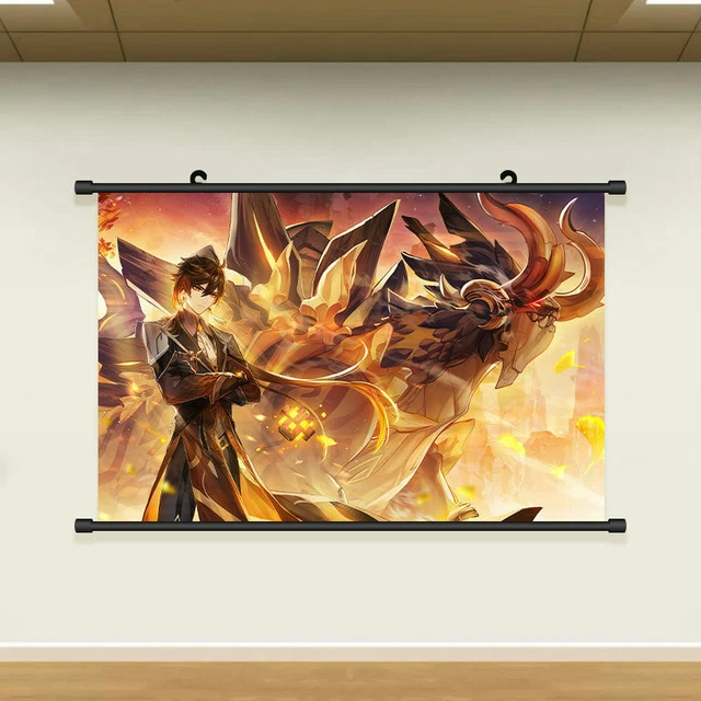 POSTER ANIME GENSHIN Impact ZhongLi Art Decor HD Print Cosplay Wall