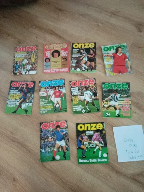 Lot 11 Premiers Numéros ONZE-FOOTBALL (Onze Mondial) 1998 - Bon état