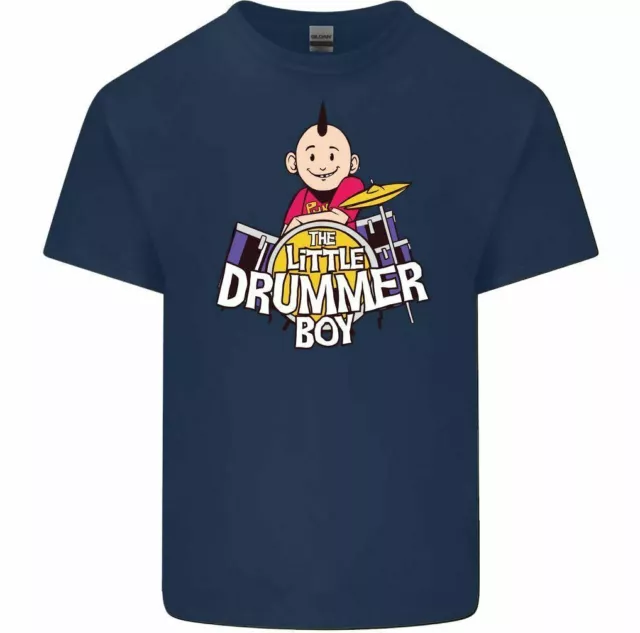 T-shirt divertente da uomo The Little Drummer Boy batteria rock band