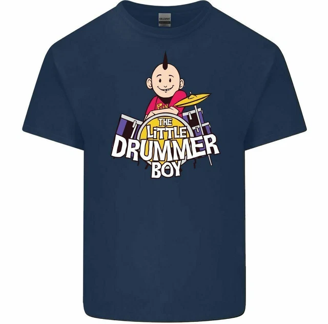 The Little Drummer Boy Men's Funny T-Shirt Drumming Drums Rock Band