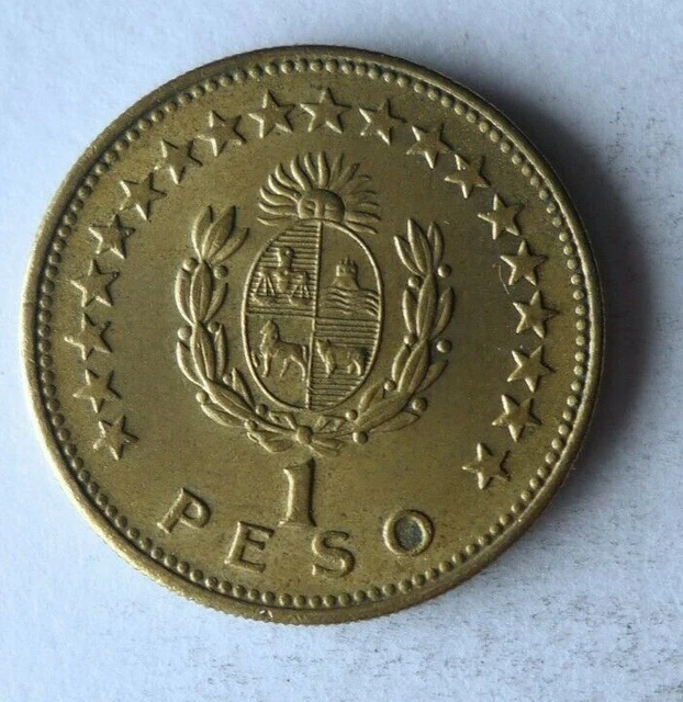 1965 URUGUAY PESO - Excellent Collectible Coin - FREE SHIP - Bin #143 2