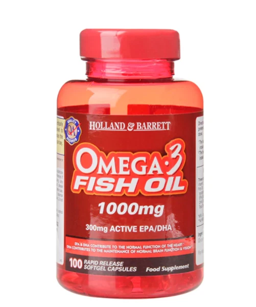 HOLLAND & BARRETT Omega 3 1000mg Vitamin Capsules 100 Capsules £2.00