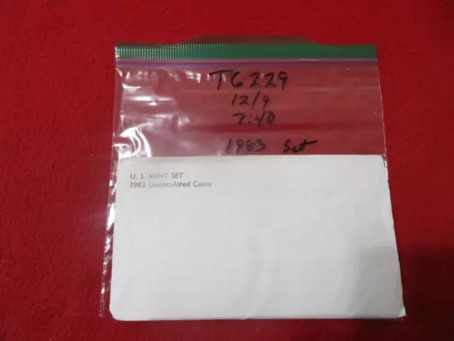 1983 P&D 5 Piece Uncirculated Sets.                            #MF-T6229