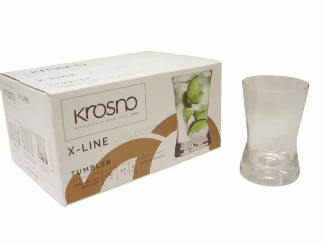 (36365) Lote 6 Vasos Cristal Chupito Licor Grande X-Line 150Ml Krosno