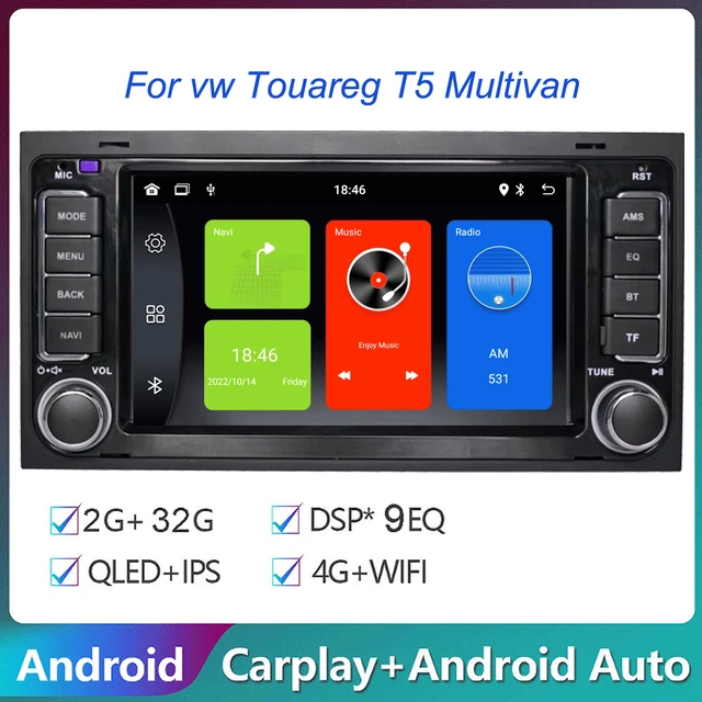 FOR VW TOUAREG T5 Multivan Android 12 DAB Car Stereo Radio Sat Nav GPS