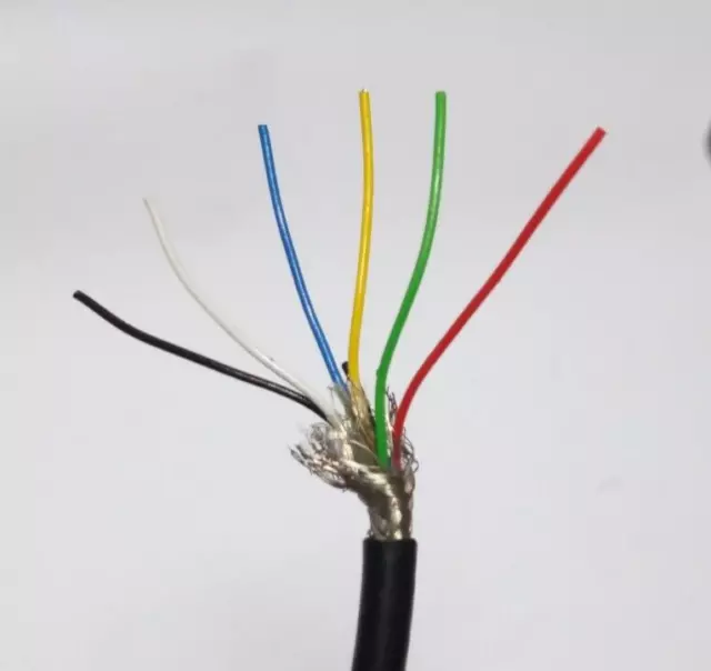 2.8 M Câble multiconducteur 6 fils Ø 0.15 mm ( 0.02 mm² ) blindé Øext 3.7  mm EUR 7,00 - PicClick FR