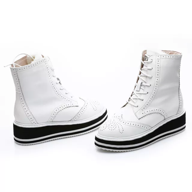 AXAustralia UGG Boots Womens Lace Up Premium Sheepskin Wool Insole White Shoes