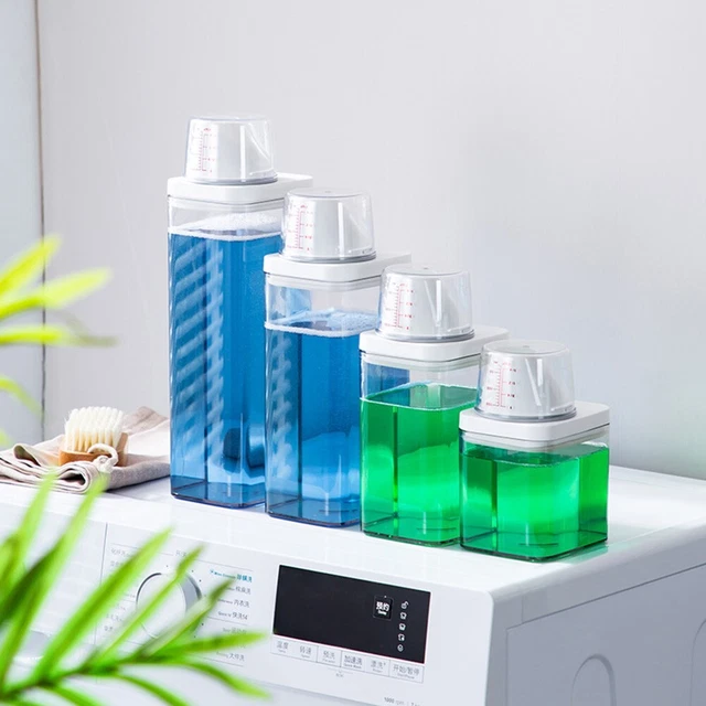 PLASTIC LAUNDRY WASHING Up Powder Container Soap-Detergents Storage Box ...