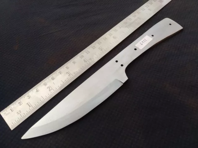 Cuchillo de caza de acero con resorte hecho a mano de 8,50 "hoja en blanco...