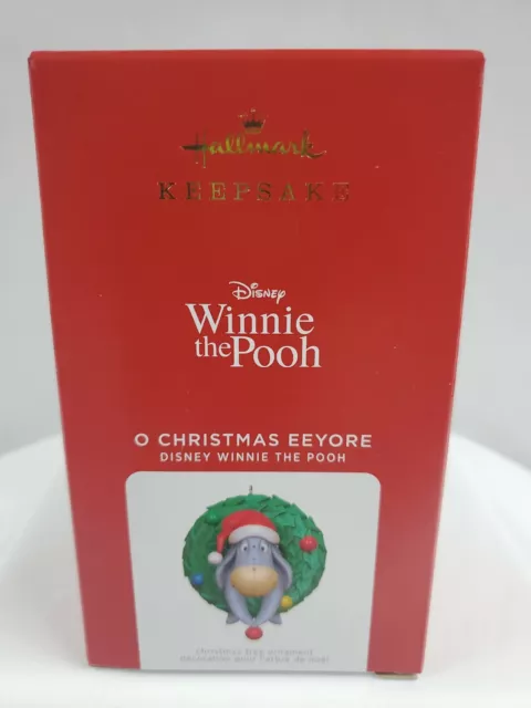 O CHRISTMAS EEYORE - Winnie the Pooh DISNEY Hallmark Keepsake Ornament 2021 NIB