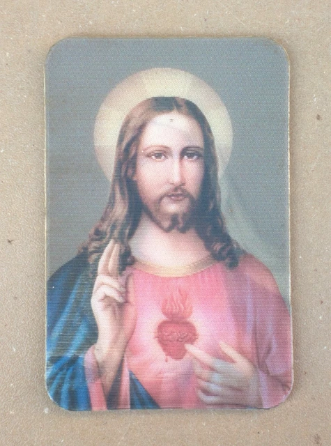 Image Pieuse Peinte Sur Papier Riz – Vierge Marie, 'Pour Vous Je L'implore', Ancienne