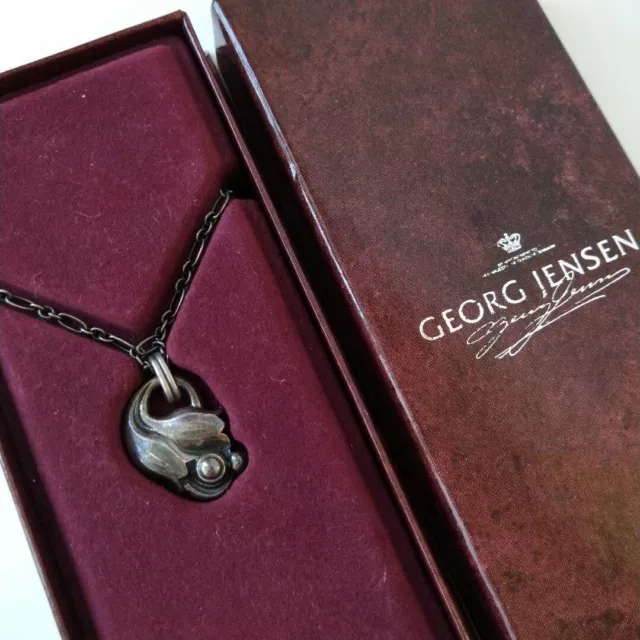 Georg Jensen Pendant of the Year Necklace 1999 Denmark SV925 in BOX