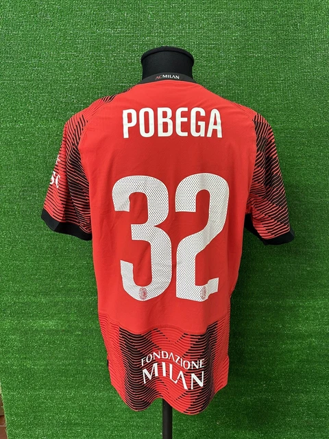 Maillot AC Milan FLORENZI - Match Worn/issued - Occasion - État Comme Sur Les Photos