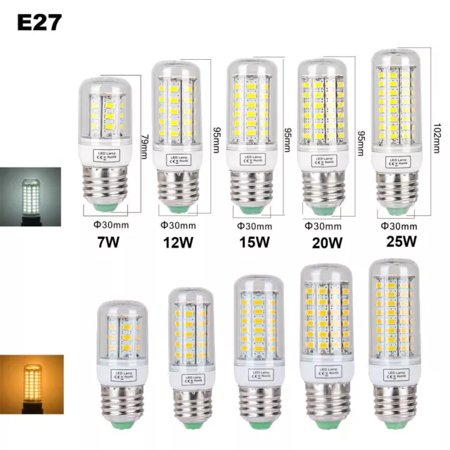 LED Glühbirne E27 E14 B22 G9 Warmweiß Kaltweiß glühbirnen AC mini lampen bulb 3