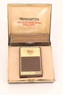 Remington Selectric 300 Deluxe Afeitadora Máquina de Afeitar con Caja Vintage De